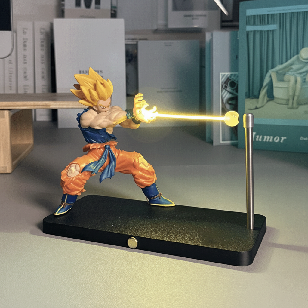 New Model Dragon Ball Super Saiyan Magnetic Light Beam Figurine