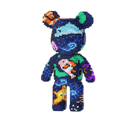 3688 Piece Oversized Bear Character DIY Gift Model - Building Blocks Set