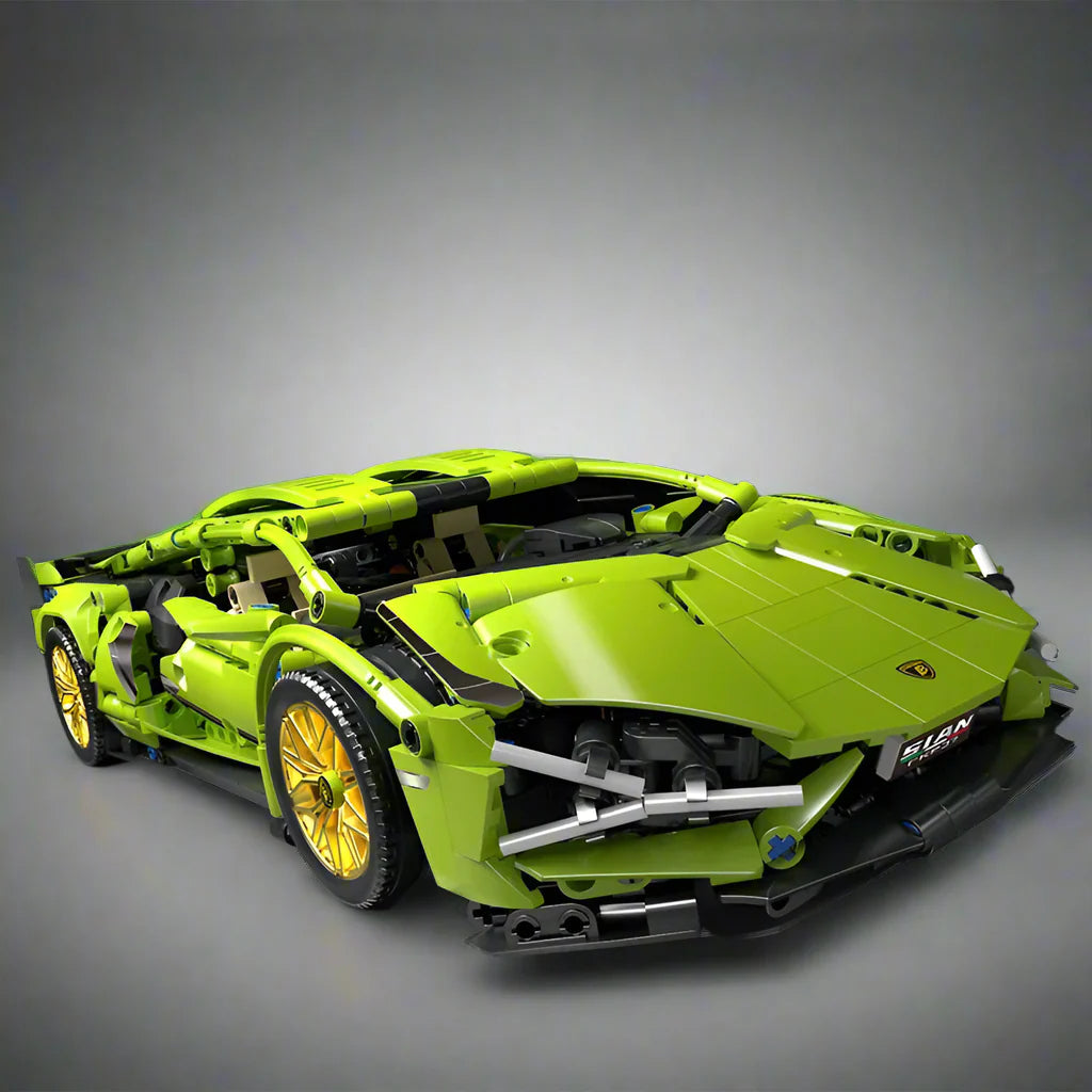 Remote Control Building Blocks Racing Car Kit - Lamborgini FK937 1:14 Scale Technical Model RC Supercar