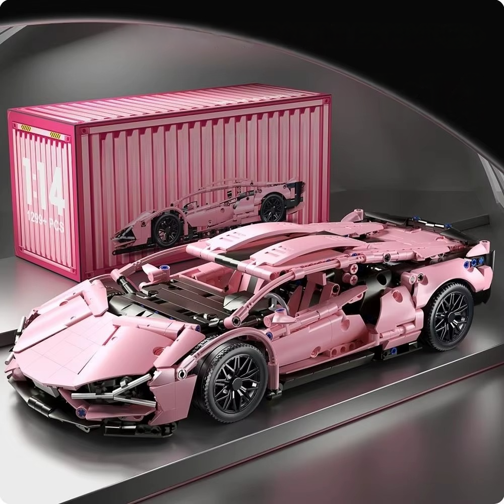 Remote Control Building Blocks Racing Car Kit - Lamborgini FK937 1:14 Scale Technical Model RC Supercar
