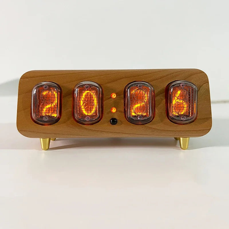 Retro Nixie Tube Digital Clock Creative Electronic Table Clock Nordic Living Room Decoration Smart Bluetooth Control