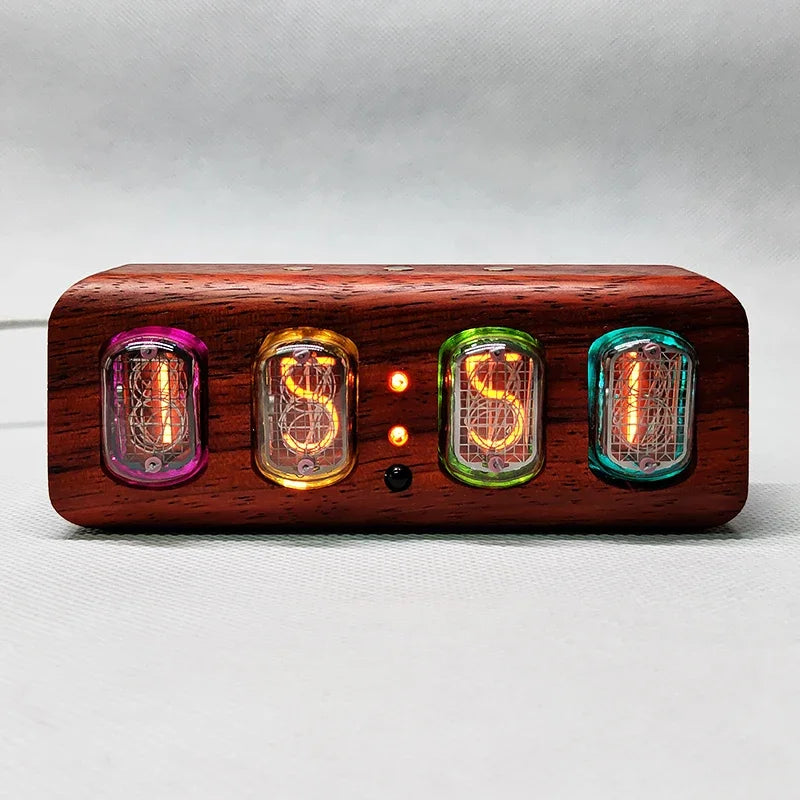 Retro Nixie Tube Digital Clock Creative Electronic Table Clock Nordic Living Room Decoration Smart Bluetooth Control