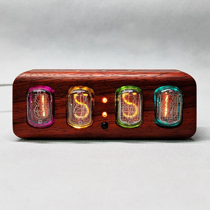 Retro Nixie Tube Digital Clock Creative Electronic Table Clock Nordic Living Room Decoration Smart Bluetooth Control