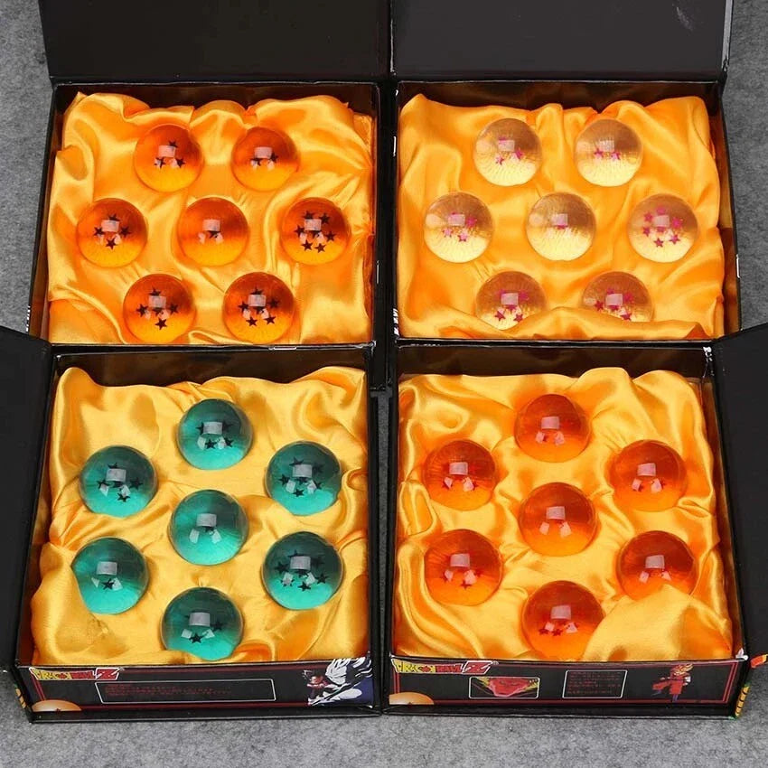 Complete 7 Stars Crystal Sphere Balls Dragon Ball Z Anime Collectible Set
