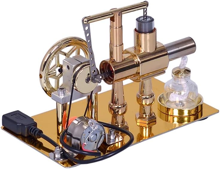 Educational Stirling Engine Generator with LED Power Display