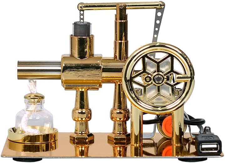 Educational Stirling Engine Generator with LED Power Display
